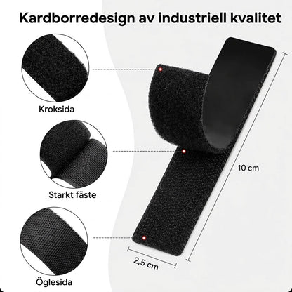 Extra starka dubbelsidiga kardborreband 40 delar 20 par