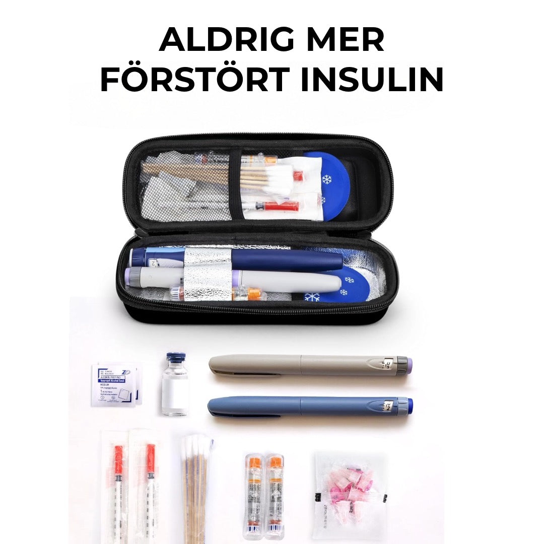 Insulinkylväska med temperaturvisning