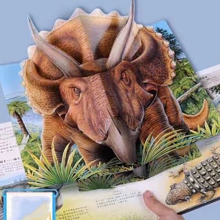 3D-uppslagsverk dinosaurier