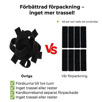 Extra starka dubbelsidiga kardborreband 40 delar 20 par
