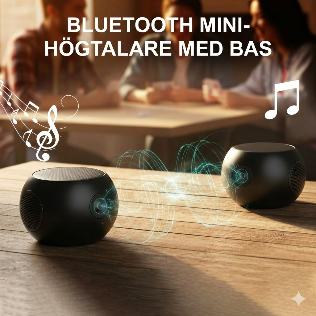 Bluetooth-Minihögtalare Med Bas