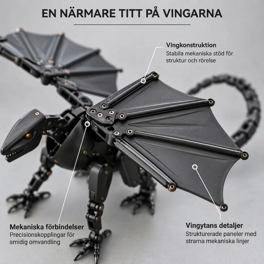 DragonMorph mekaniskt ägg som förvandlas till en drake
