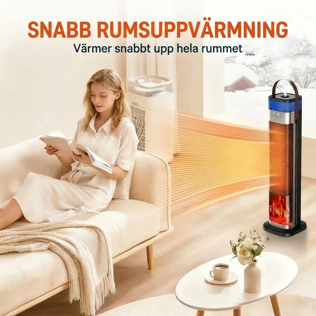 2 i 1 rumsvärmare med luftfuktare