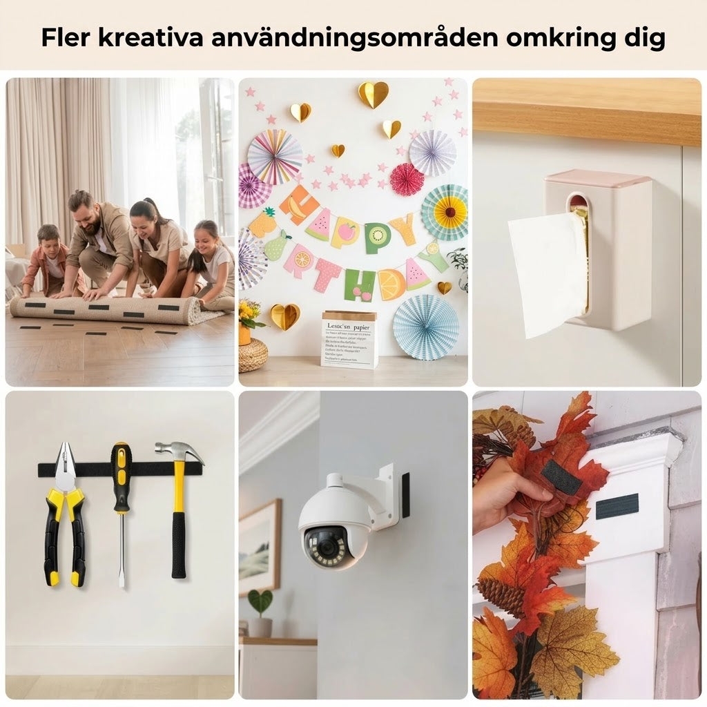 Extra starka dubbelsidiga kardborreband 40 delar 20 par