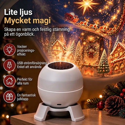USB-julprojektor för väggar och tak
