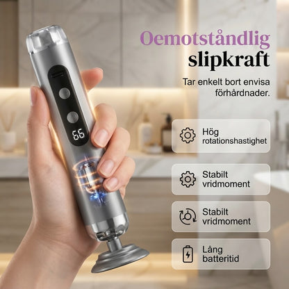 Elektrisk fotfil med 5 hastigheter och 50 slipdynor