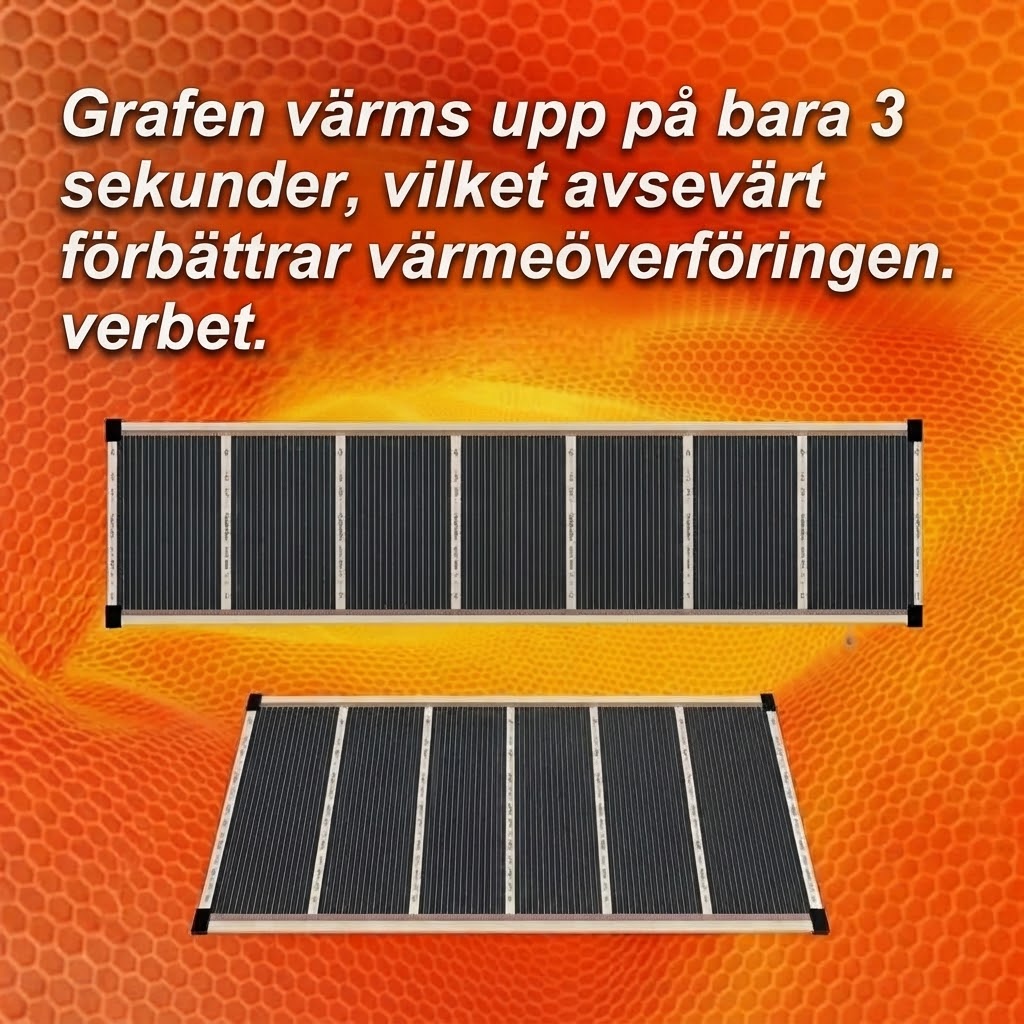 Väggvärmare med grafen och infraröd värme