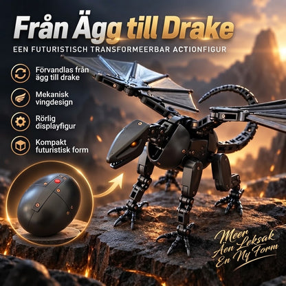 DragonMorph mekaniskt ägg som förvandlas till en drake