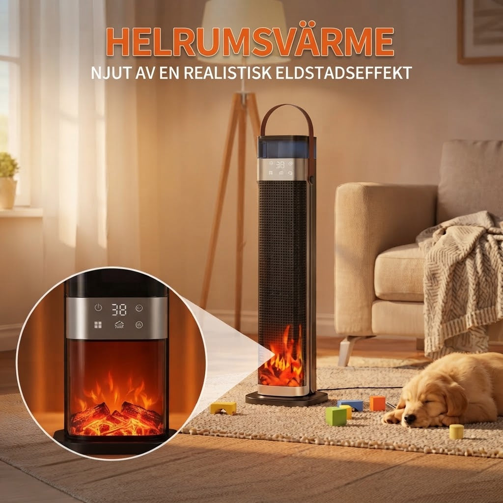 2 i 1 rumsvärmare med luftfuktare