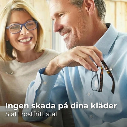 Magnetisk glasögonhållare för kläder