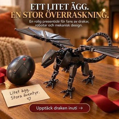 DragonMorph mekaniskt ägg som förvandlas till en drake