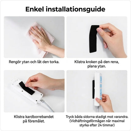 Extra starka dubbelsidiga kardborreband 40 delar 20 par