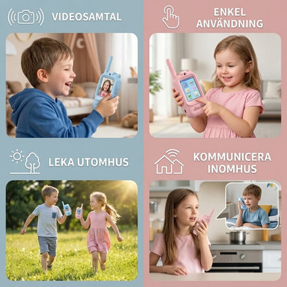 Video-walkie-talkies för barn 2-pack