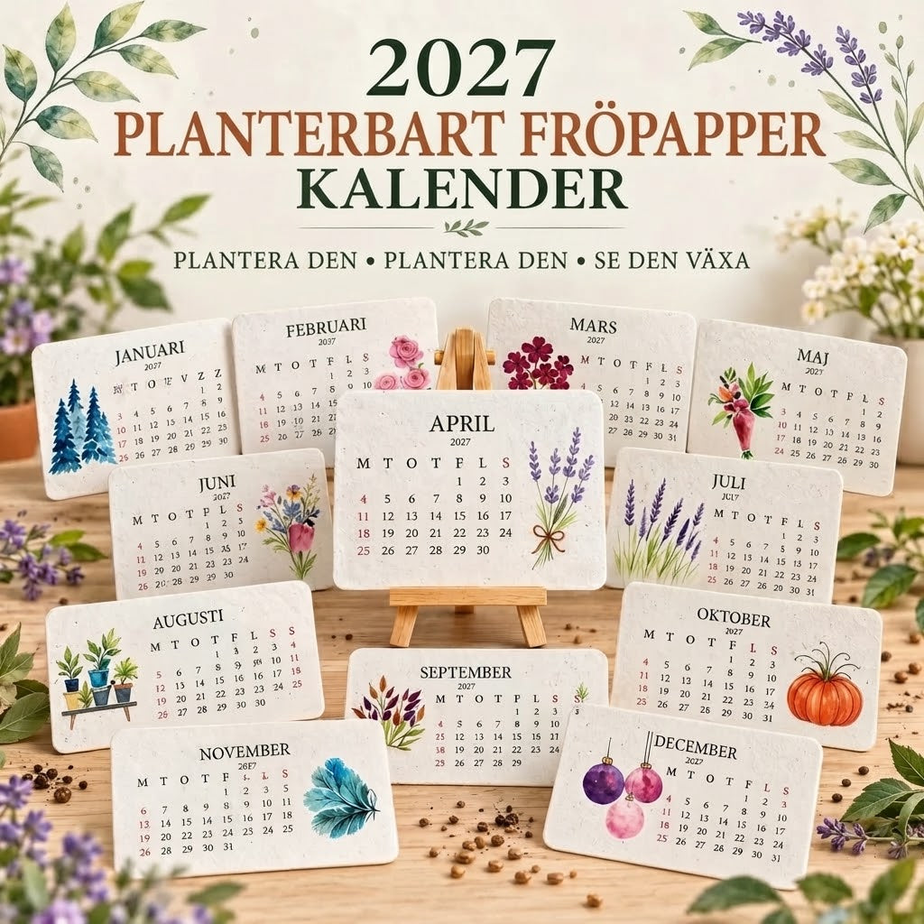 Planterbar frökalender 2027