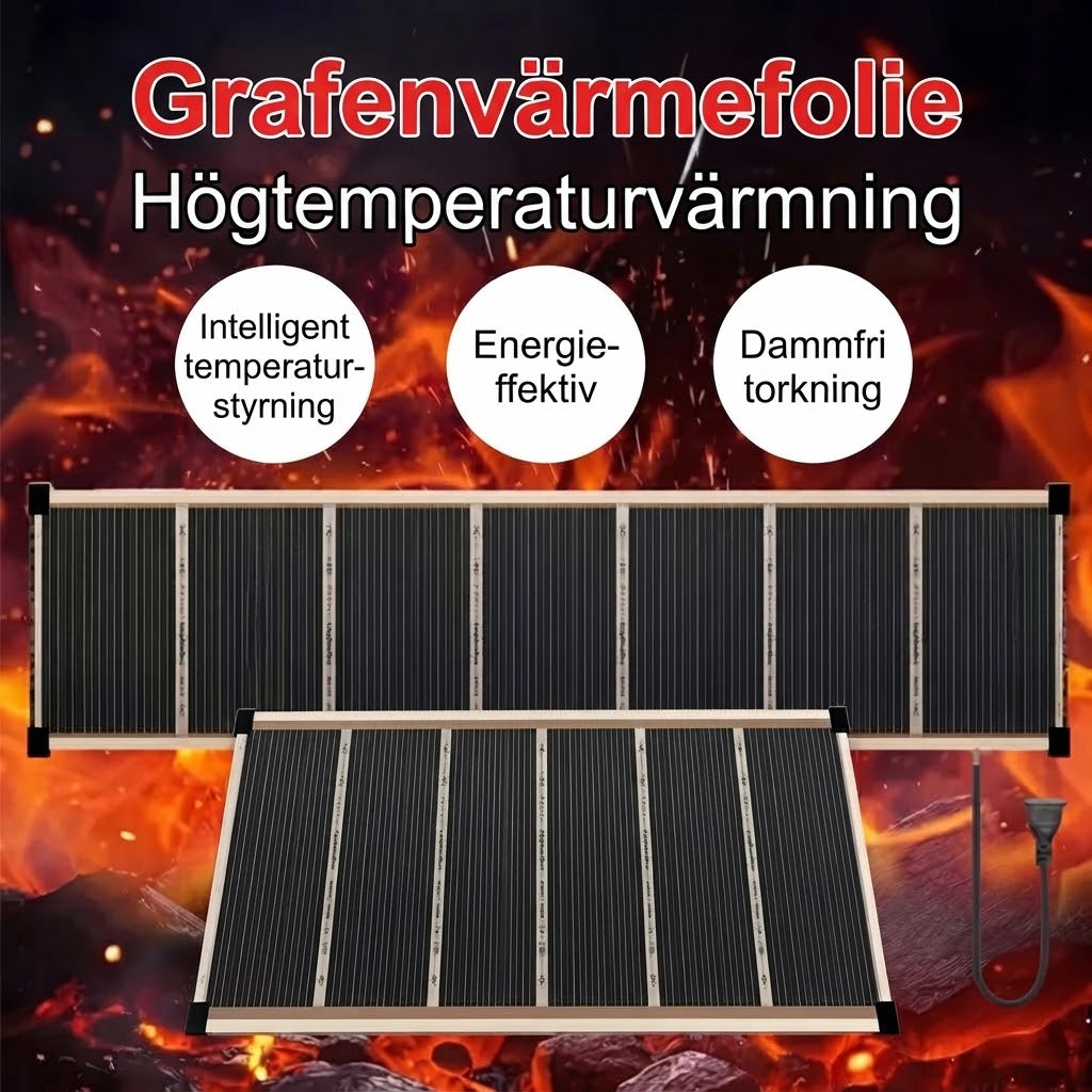 Väggvärmare med grafen och infraröd värme