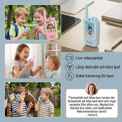 Video-walkie-talkies för barn 2-pack