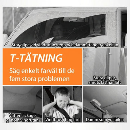 Gummitätningslist för bil som kan klippas till önskad längd