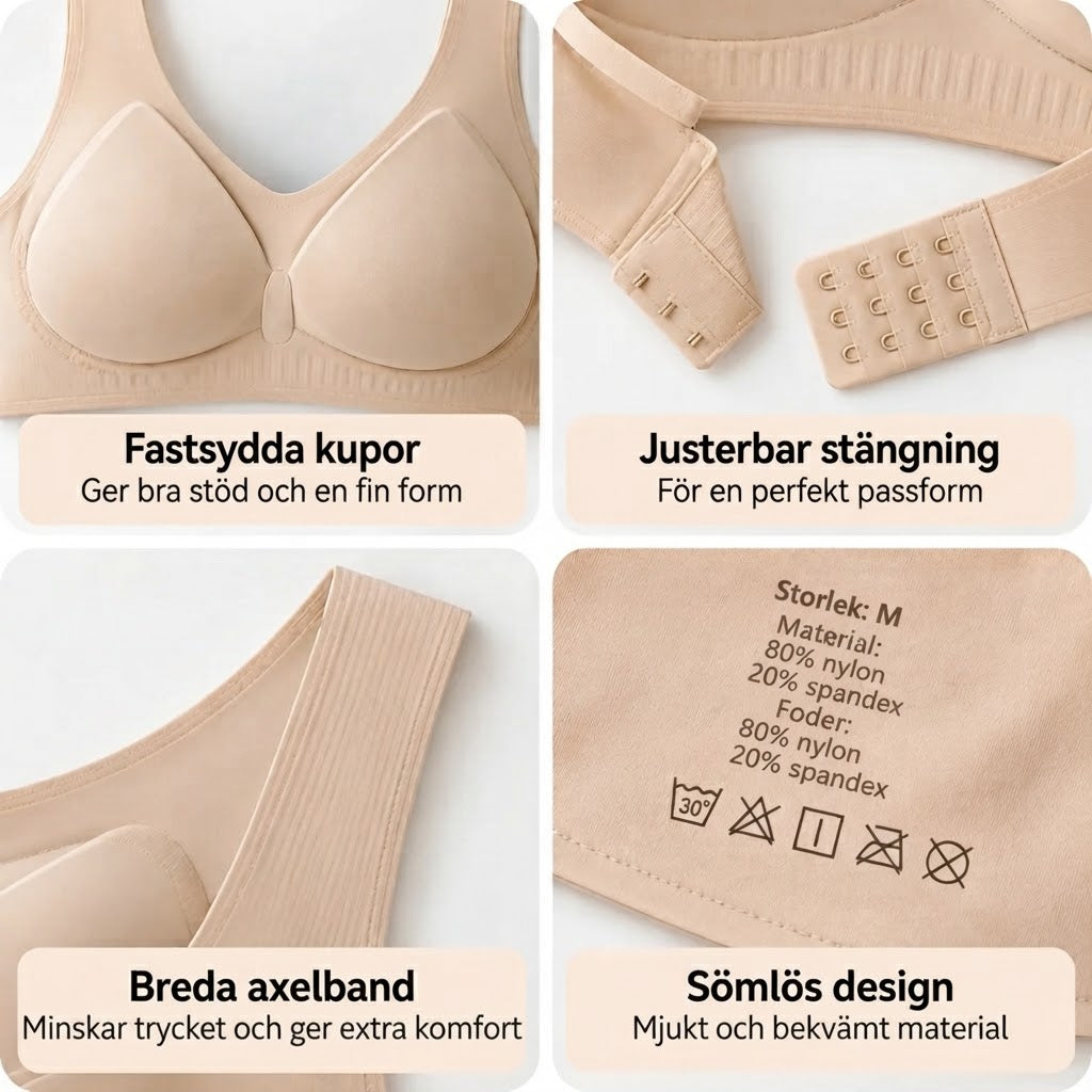 RyggBalans BH med hållningsstöd