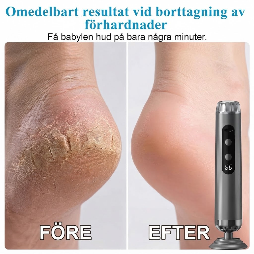 Elektrisk fotfil med 5 hastigheter och 50 slipdynor