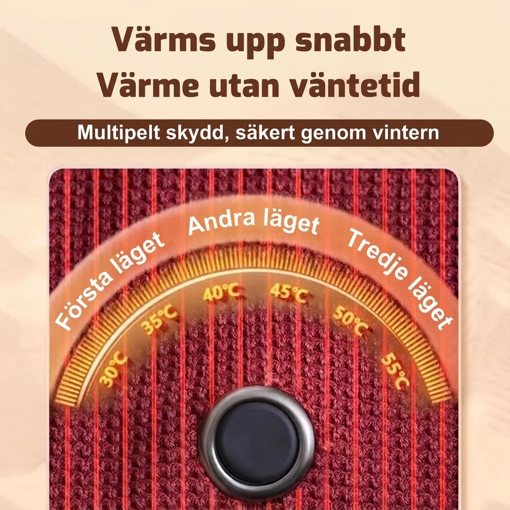 Bärbar elektriskt uppvärmd halsduk