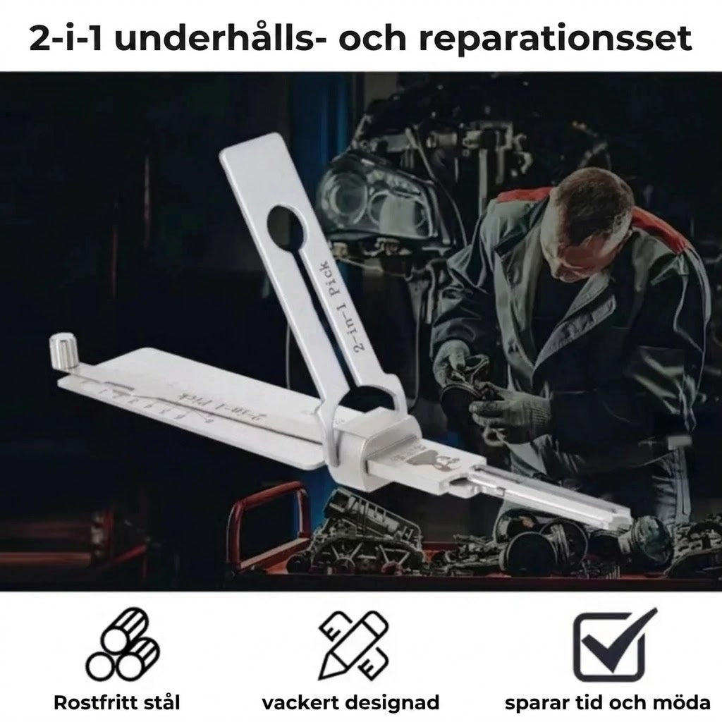 Låsdyrk och nyckelavkodare i rostfritt stål