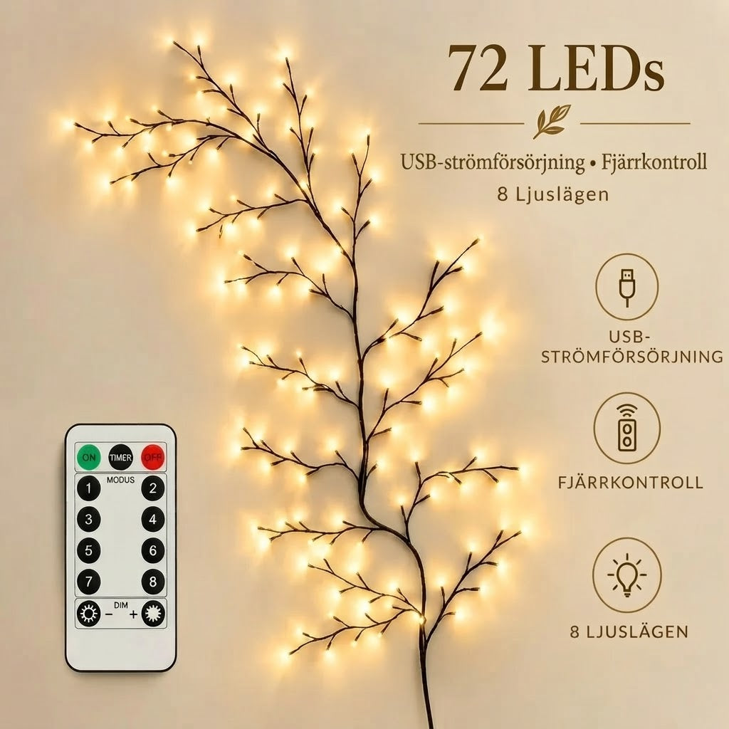 Twinkle Wood LED-dekorationsgrenar