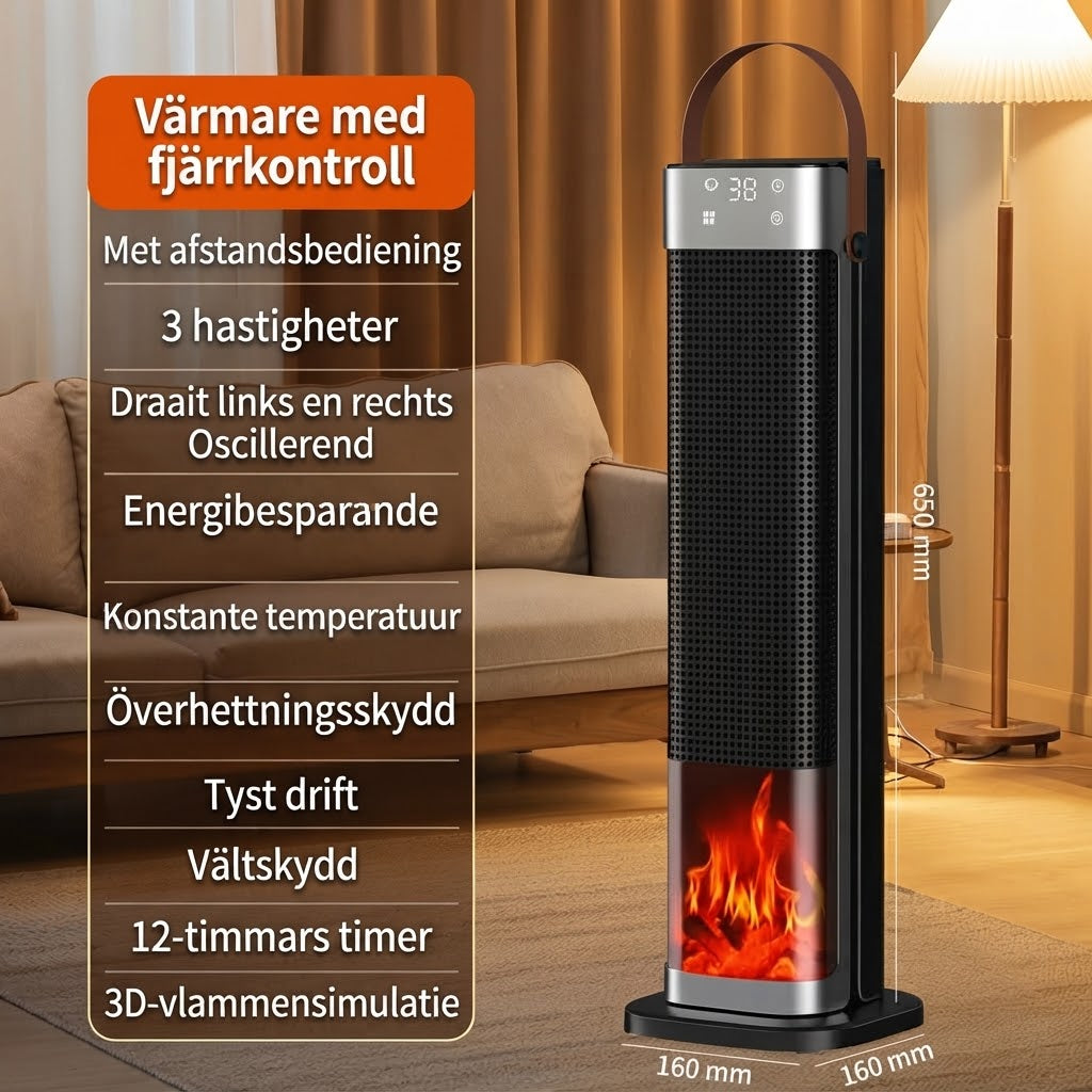 2 i 1 rumsvärmare med luftfuktare