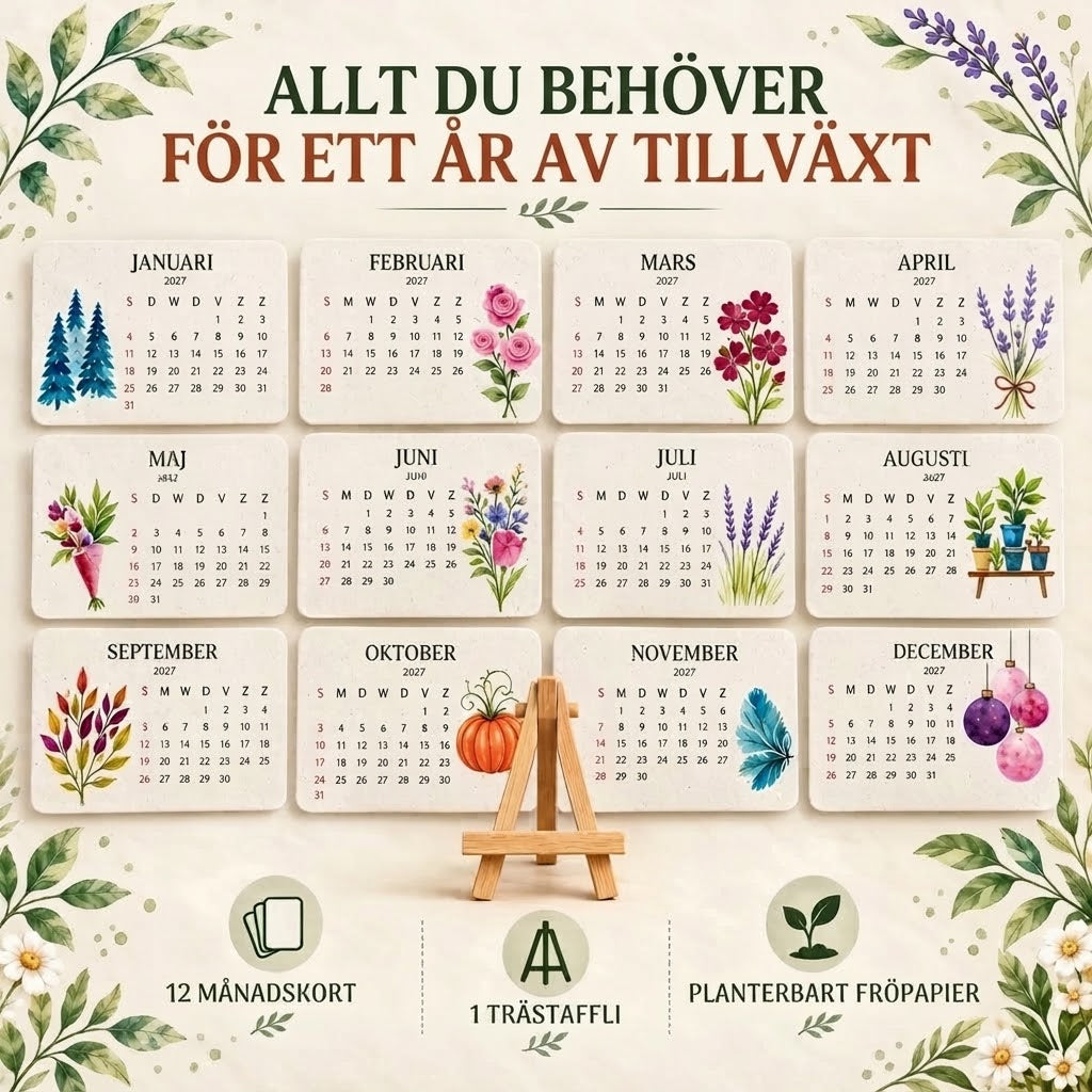 Planterbar frökalender 2027