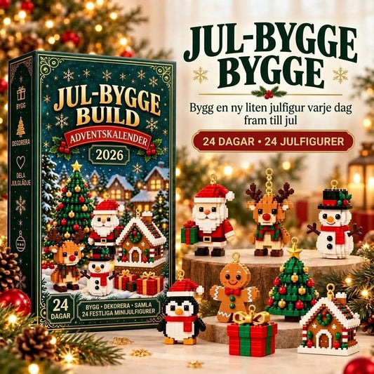 Christmas Build adventskalender med byggbara julfigurer