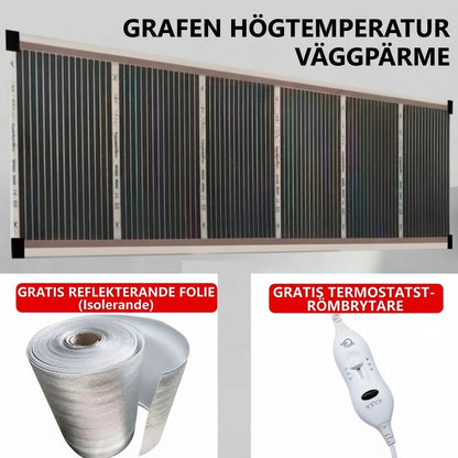 Väggvärmare med grafen och infraröd värme