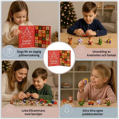 Julkalender med byggklossar