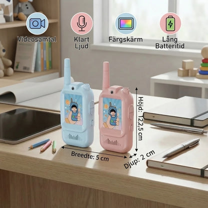 Video-walkie-talkies för barn 2-pack