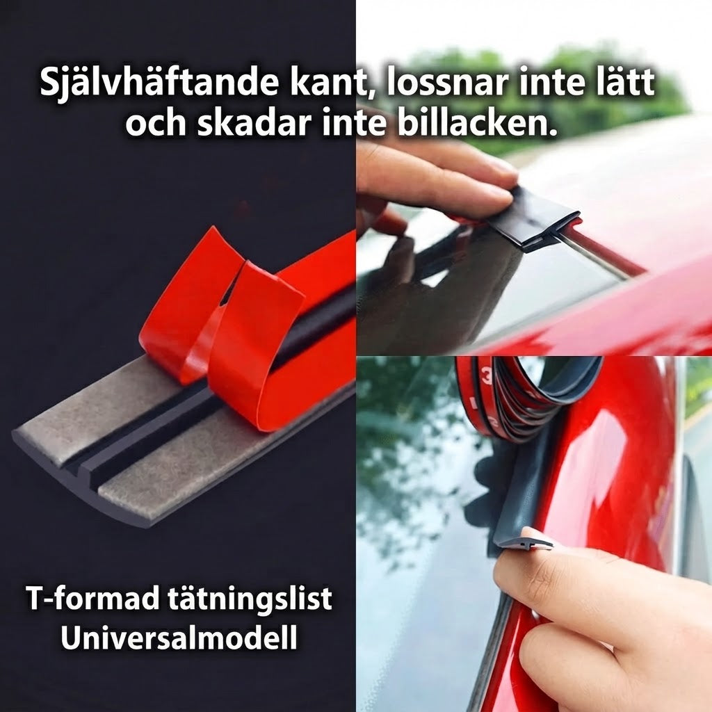 Gummitätningslist för bil som kan klippas till önskad längd