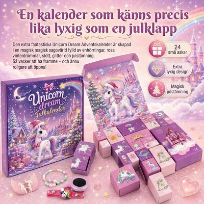 Enhörningsadventskalender för barn