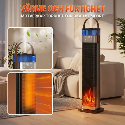 2 i 1 rumsvärmare med luftfuktare