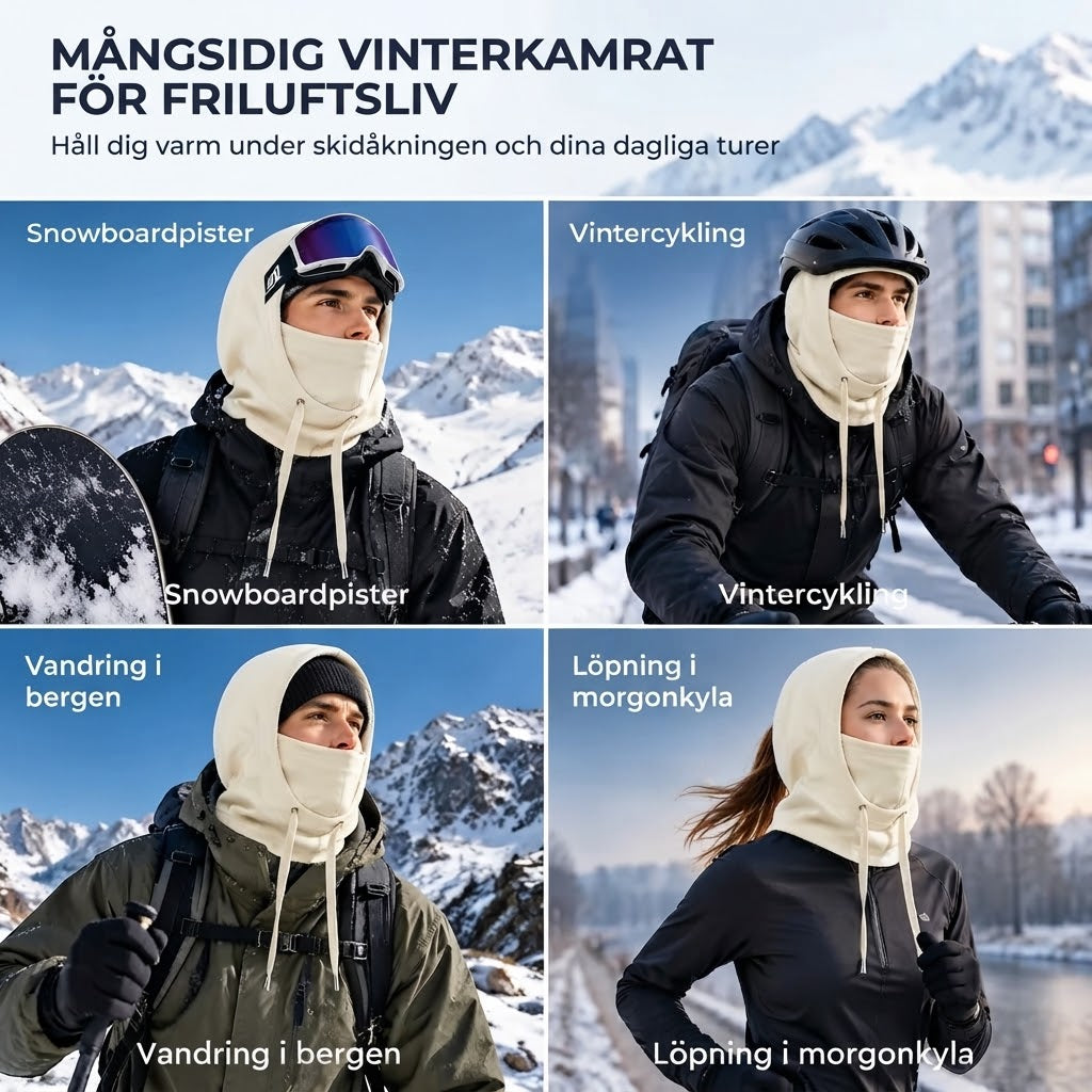 Varm skidbalaklava för utomhusbruk