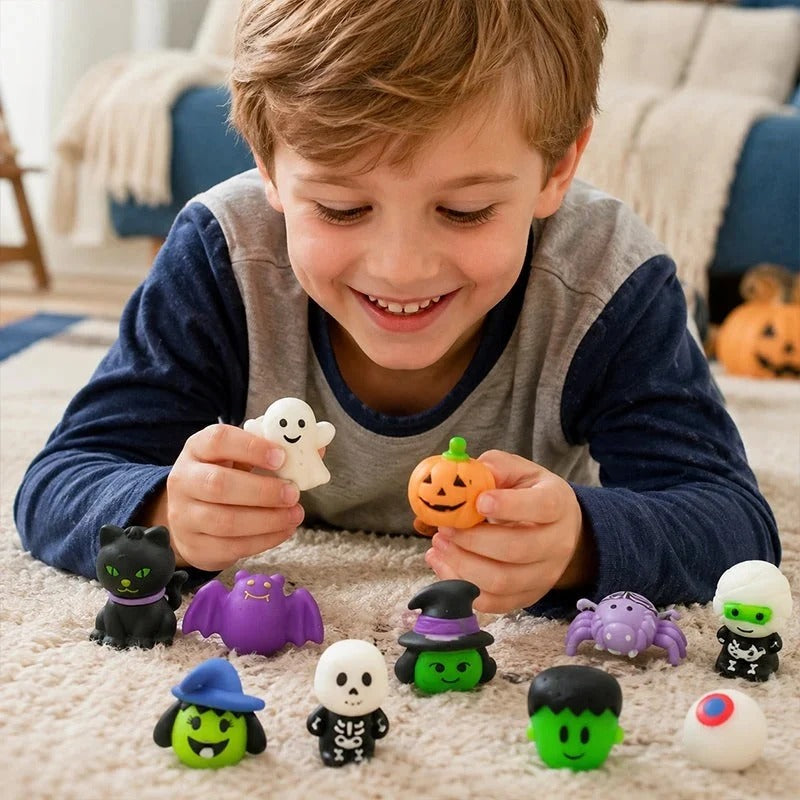 Halloween antistress-squishies med pumpahink 30-pack