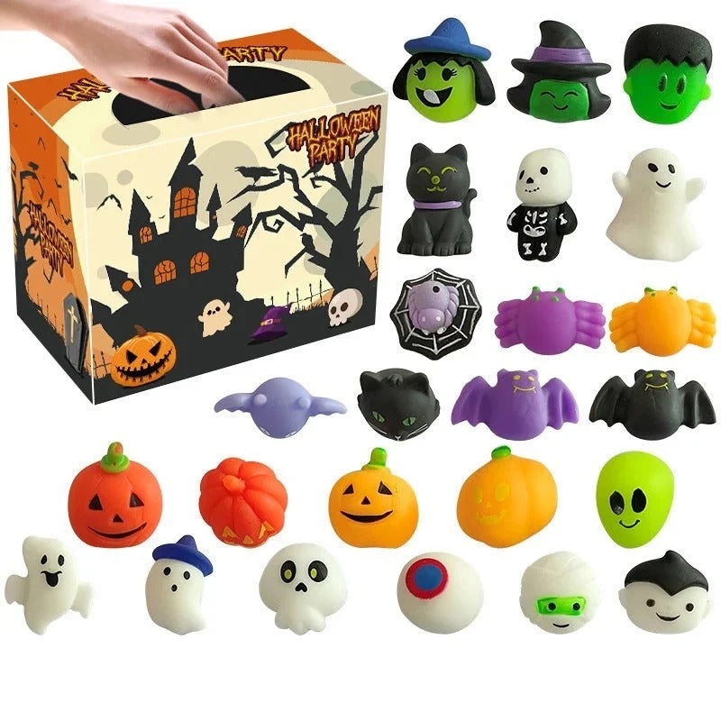 Halloween antistress-squishies med pumpahink 30-pack
