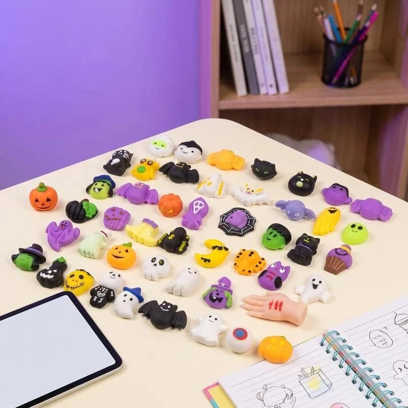 Halloween antistress-squishies med pumpahink 30-pack