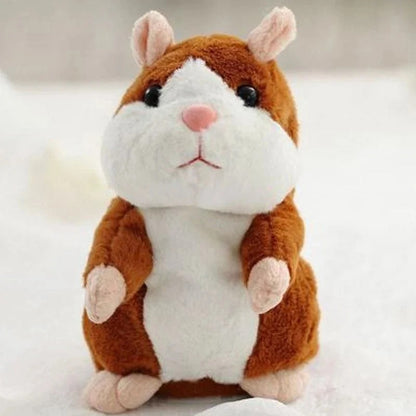Pratande hamsterplysch som härmar dig och skakar på huvudet
