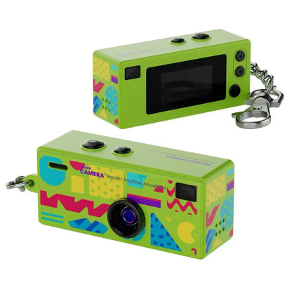 Retro minikamera som nyckelring med 1080p HD inspelning