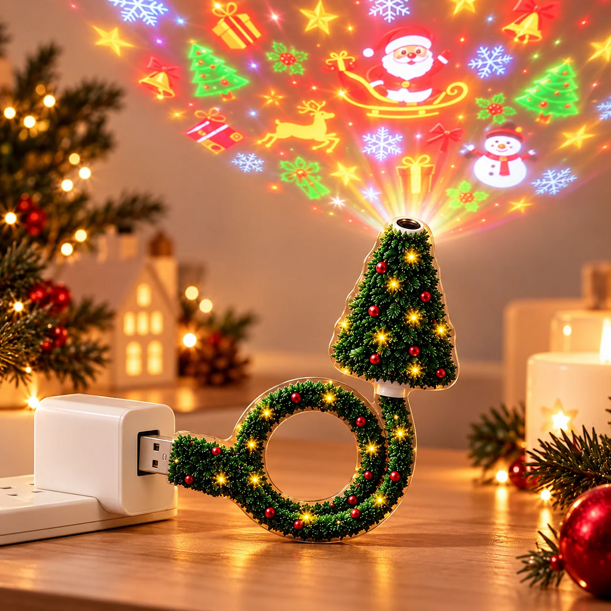 JulGlow HD USB julprojektor