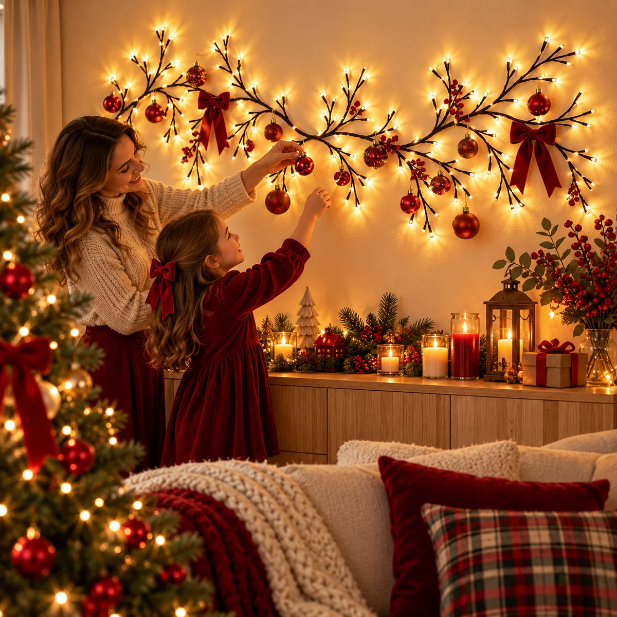 Twinkle Wood LED-dekorationsgrenar