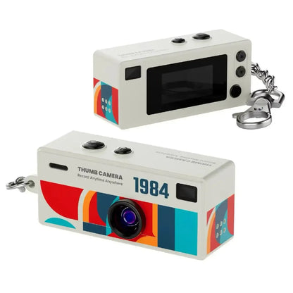 Retro minikamera som nyckelring med 1080p HD inspelning