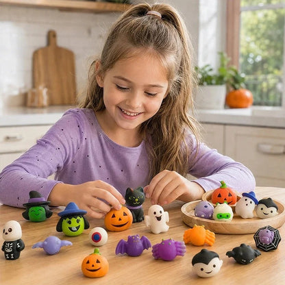Halloween antistress-squishies med pumpahink 30-pack