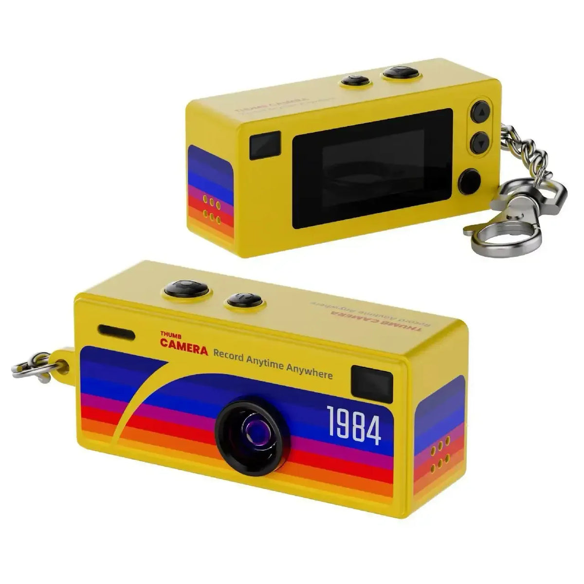 Retro minikamera som nyckelring med 1080p HD inspelning
