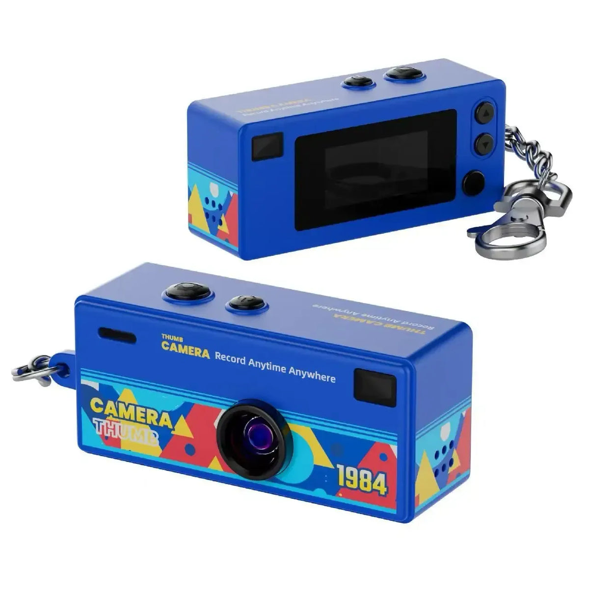 Retro minikamera som nyckelring med 1080p HD inspelning