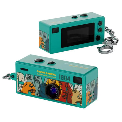 Retro minikamera som nyckelring med 1080p HD inspelning