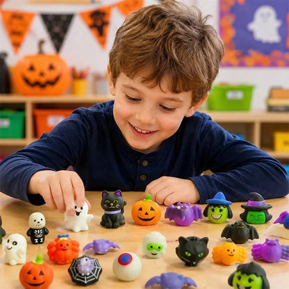 Halloween antistress-squishies med pumpahink 30-pack