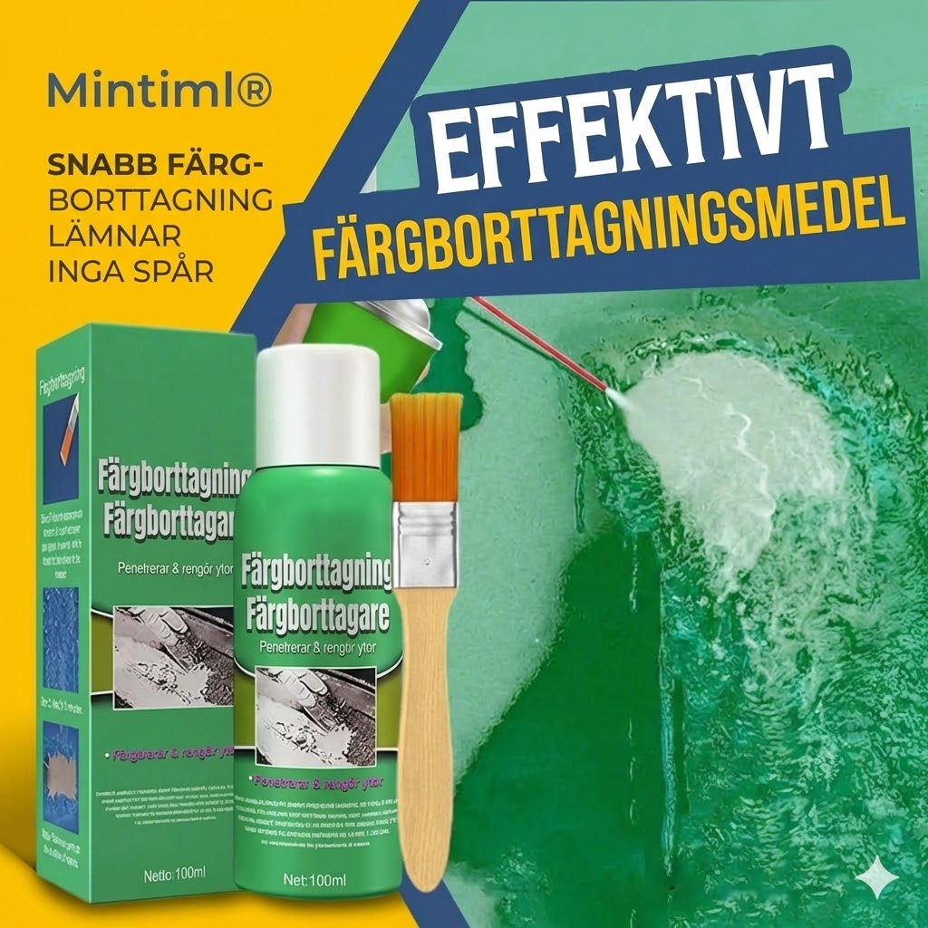 Effektivt färgborttagningsmedel